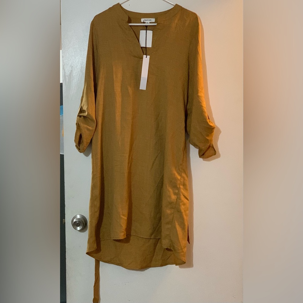 Chic Tan Women's Tunic Top